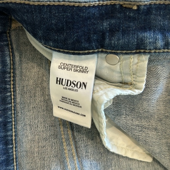 Hudson Centerfold Super Skinny Jeans - worn once - size 28 - Picture 6 of 7